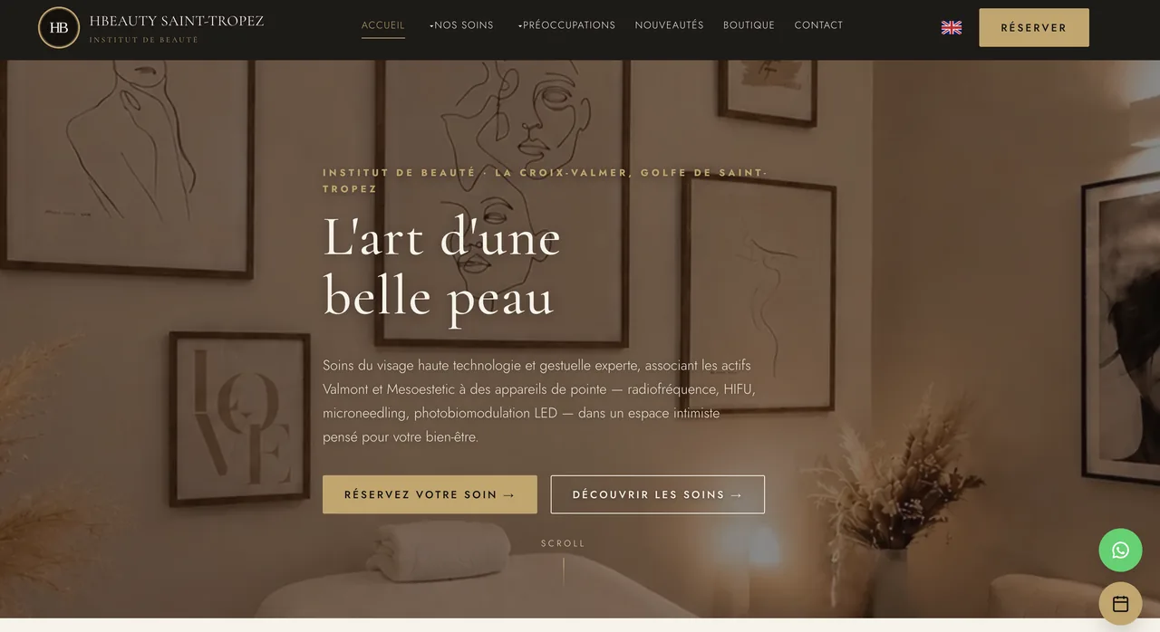 Nouveau site internet HBEAUTY SAINT-TROPEZ